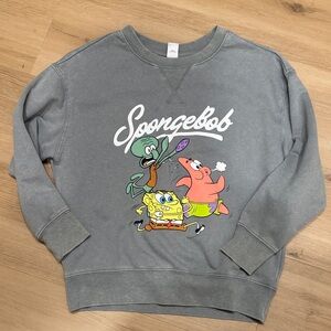 Old Navy Gray SpongeBob Kids Sweatshirt